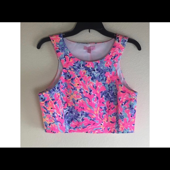 Lily Pulitzer Mallika Two Piece Crop Top Skirt Set - Picture 3 of 7